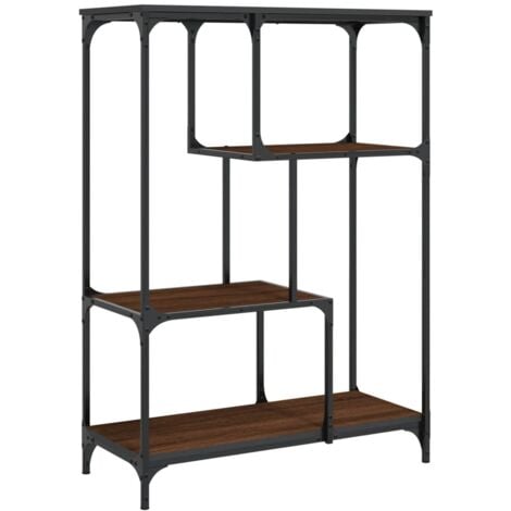 Estantería madera de ingeniería acero roble marrón 81x36x115 cm vidaXL