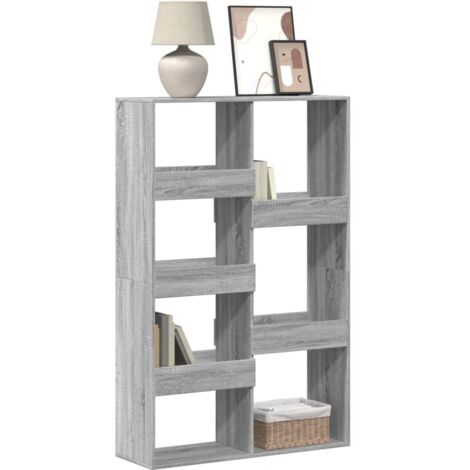 Estantería madera de ingeniería gris  100x33x155,5 cm