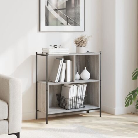 Estantería madera de ingeniería gris Sonoma 72x28x77,5 cm vidaXL