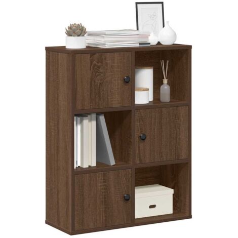 Estantería madera de ingeniería marrón roble 60x24x76,5 cm vidaXL
