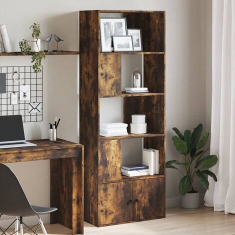 Estantería madera de ingeniería roble ahumado 70x36x189 cm vidaXL