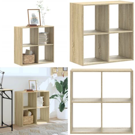 Estantería madera de ingeniería roble Sonoma 68,5x32x68,5 cm - Estantería de ingeniería - Estantería de roble