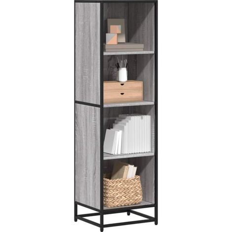 Estantería madera ingeniería gris  40x35x139 cm