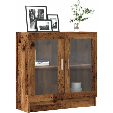 Estantería madera ingeniería madera envejecida 82,5x30,5x80 cm