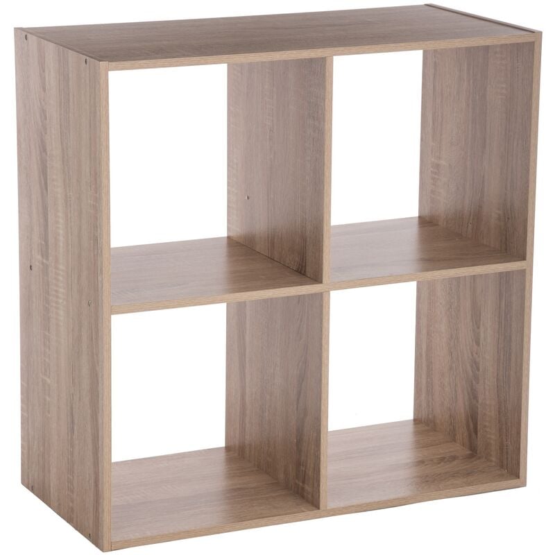 

Five - Estantería madera 4 cajas mezcla natural