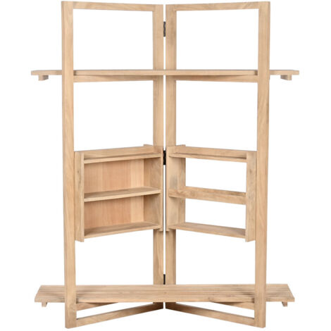 Estanteria Mango Mdf 130X35X160 Natural