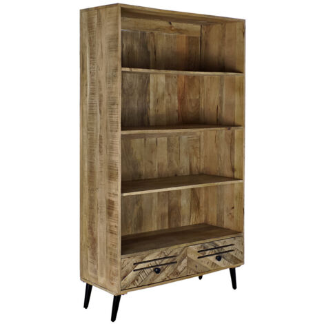 Estanteria Mango Metal 100X40X180 Marron Oscuro MB189163