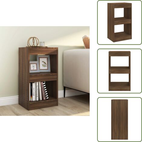 Estantería marrón - vidaXL Estantería/divisor de espacios roble marrón 40x30x72 cm - Estantería de madera