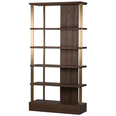 Estanteria Mdf Acero Inox. Noblesse 112X41X218Cm