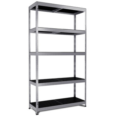 ESTANTERIA METAL 5 ESTANTES PP SIN TORNILLOS RIVET ALLOY