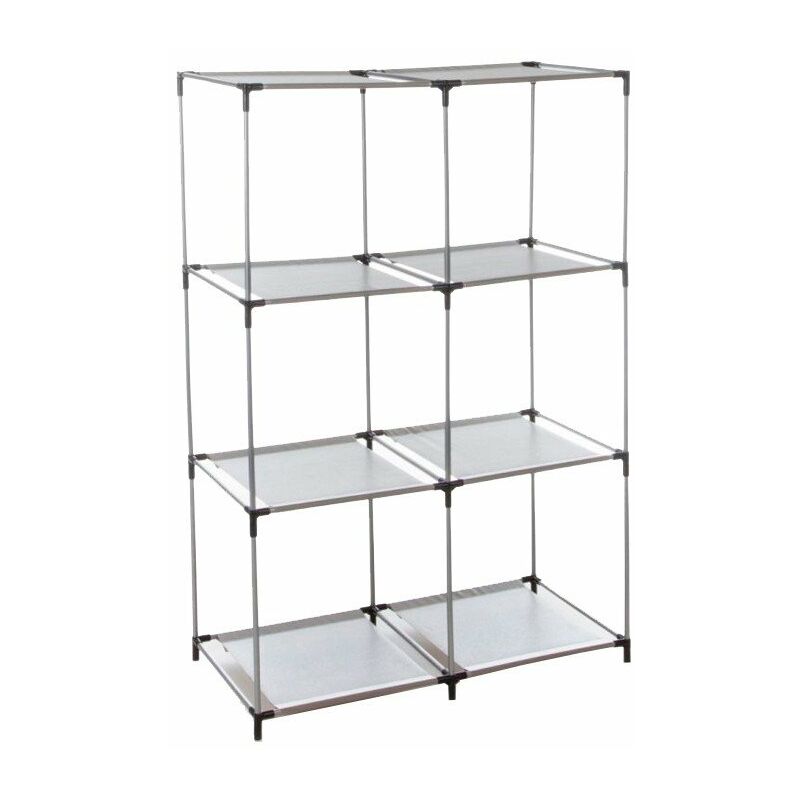 

Estantería metal gris 6 compartimentos