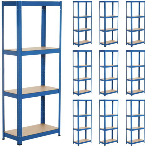Estantería Metálica Modular con 4 Baldas Ajustables , Thinia Home , Estantería Uso Doméstico , Estantería Multiusos , Dimensiones 148x60x30cm , Aguanta hasta 240Kg