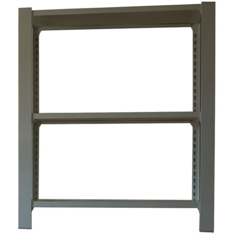 Estantería metálica sin tornillos OFFICLICK de 3 estantes (100x90x30cm) GRIS