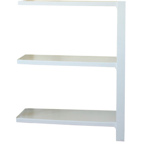 Estantería metálica sin tornillos OFFICLICK de 3 estantes (100x90x40cm) BLANCO