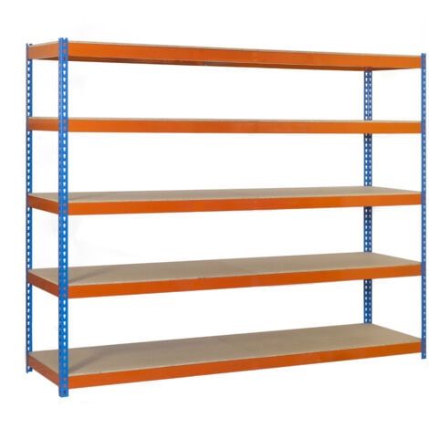 SIMONRACK Ecoforte 1204-5 Chipboard Azul/naranja/mader 2000x1200x450