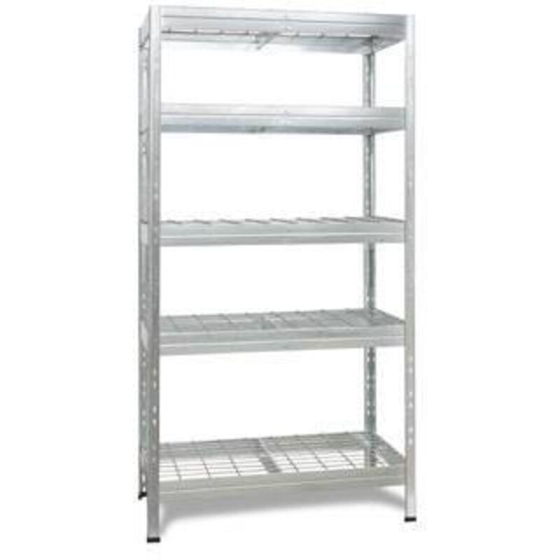 Ar Sistemas - estanteria metalica galvanizada baldas rejilla 5 baldas 180 x 90 x 45 cm - TRM18503K/07-37ZG00