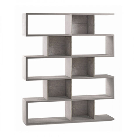 Estantería Modular 150L x 38P x h180 – Acabado Cemento – Sarmog