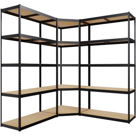 Estantería modular de 3 piezas Negro