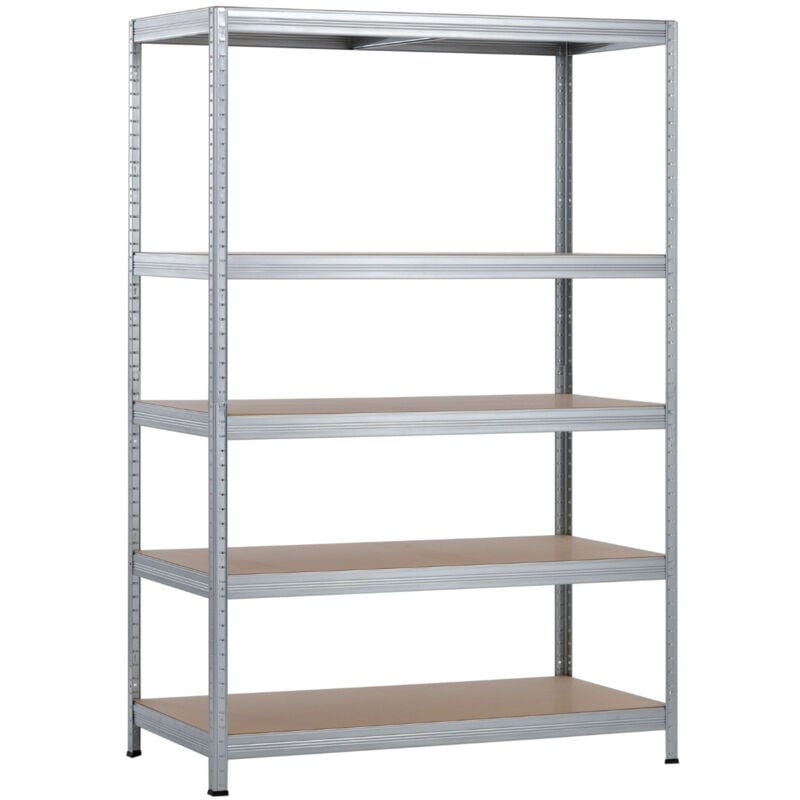 

Estantería Modular Galvanizada con 5 Baldas Ajustables 180x120x60cm 1250Kg 7house