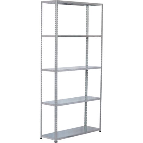 7H SEVEN HOUSE Estantería Modular Metálica SteelSmart con 5 Baldas 200kg 180x30x90cm 7house