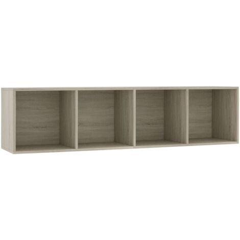 Estantería/mueble de TV roble Sonoma 143x30x36 cm vidaXL