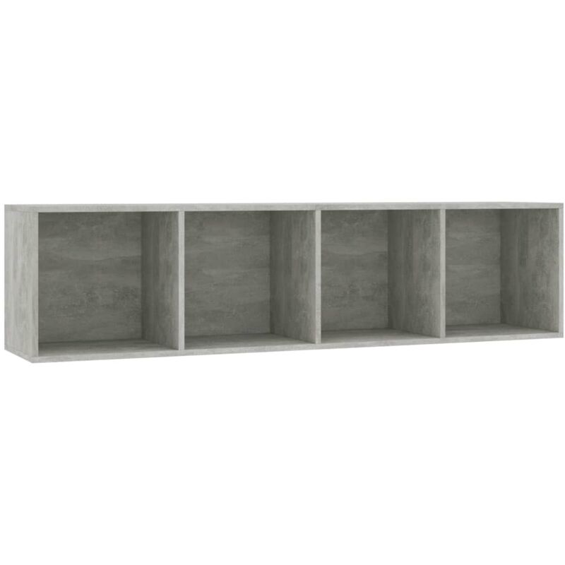 

vidaXL Estantería/Mueble para TV 143x30x36 cm Gris Hormigón - Gris