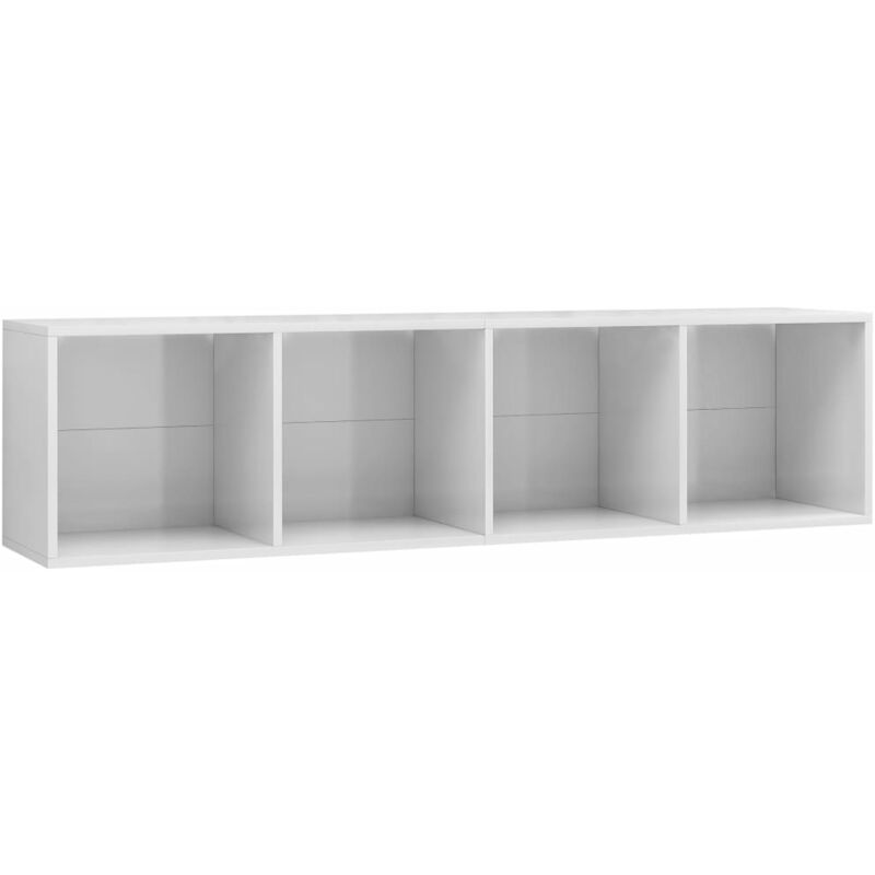 

Estantería/Mueble para TV 143x30x36 cm Blanco Brillante - Blanco - Vidaxl