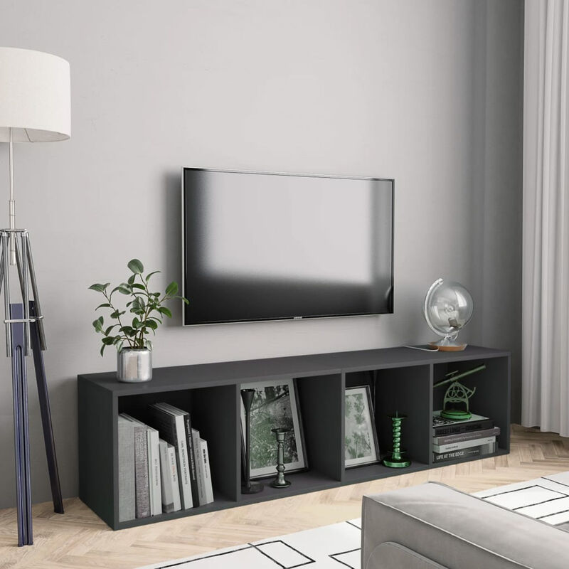 

Estanteria/mueble para TV gris 143x30x36 cm