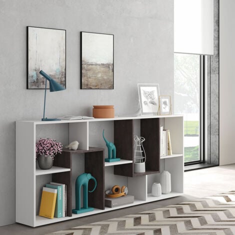 ESTANTERIA MULTIPOSICION 180x90x25CM BLANCO ARTIK/OXIDO