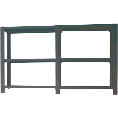 Estantería OFFICLICK 3/400 metal i+a antracita/antracita