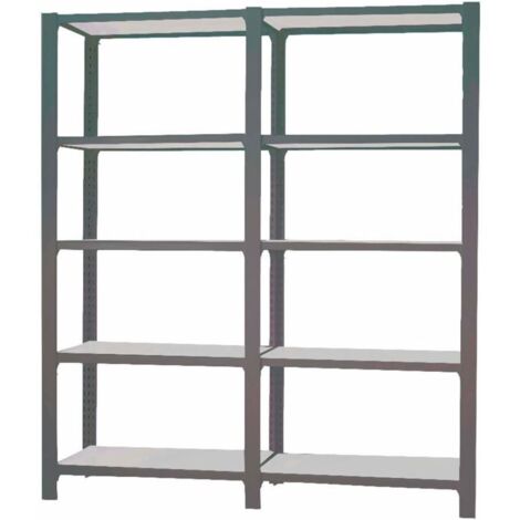 Estantería OFFICLICK 5/300 metal i+a antracita/galva