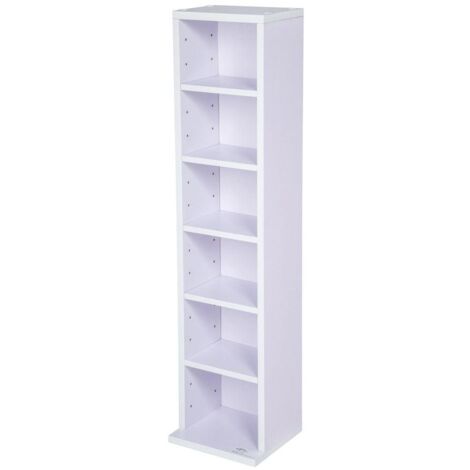 Estantería para almacenamiento de CD/DVD unidad de almacenamiento para 100 CD blanco/púrpura 0508023/2