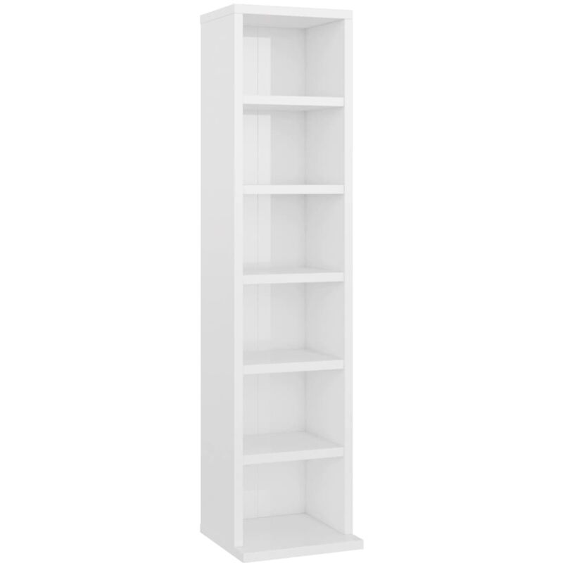 

Estantería para CDs de Aglomerado 21x20x88 cm Blanco Brillante - Blanco - Vidaxl