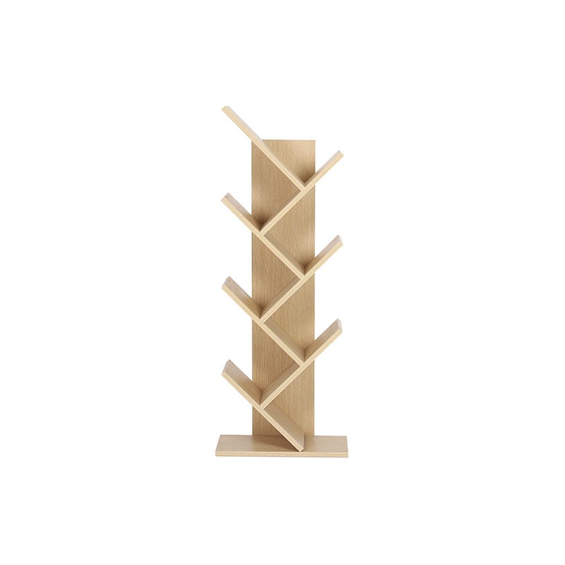 

Estantería para libros estilo escandinavo con 7 baldas - Madera Madera natural