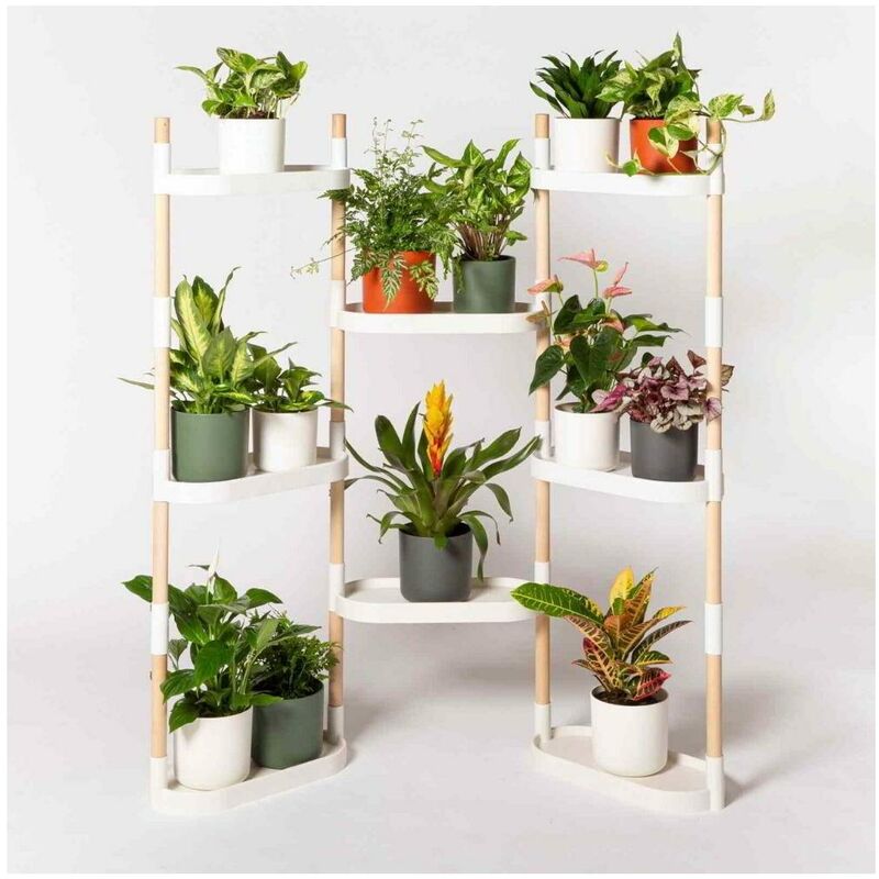 

Estantería para plantas color blanco CitySens 8 bandejas