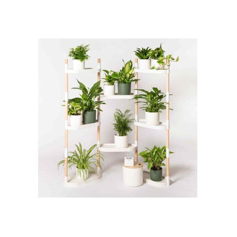 

Estantería para plantas color blanco con riego automático CitySens 6 bandejas