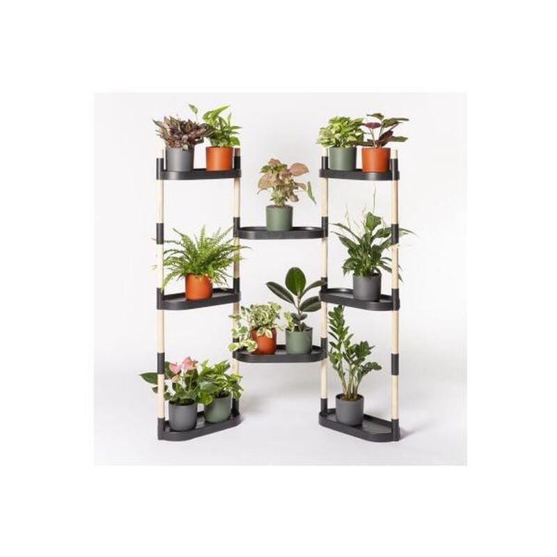 

Estantería para plantas color negro CitySens 6 bandejas