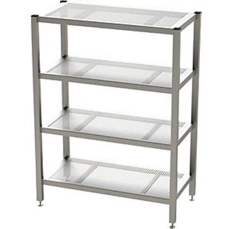 Estantería para salas blancas  anchura 800 mm  H x P 1350 x 400
