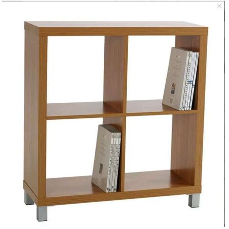 Estantería pequeña kubox 2x2 acabado maple, 83 cm(alto)76 cm(ancho)29 cm(fondo)