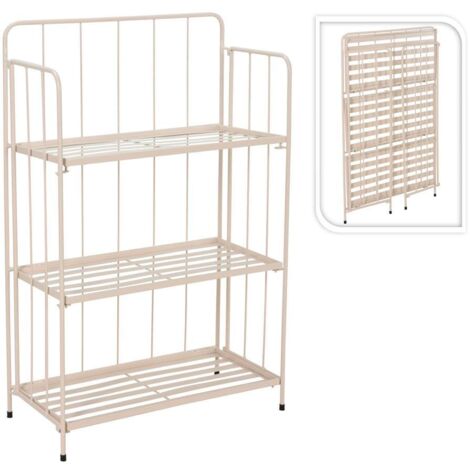 ESTANTERIA PLEGABLE 58x27x90 CM METAL BLANCA
