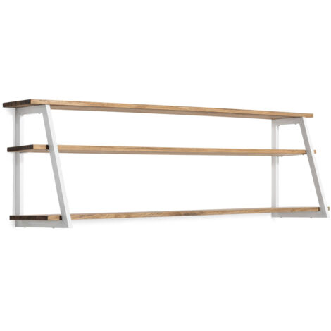 Estantería Poligonal Ascendente madera efecto vintage estilo industrial 100x35x47.5cm