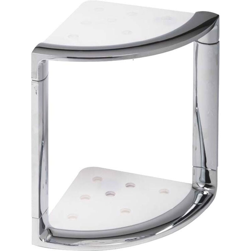 

Estantería portaobjetos jabonera de esquina para ducha cromada mod. Top Movin