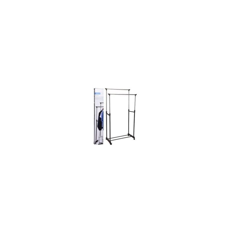 

Perchero 2 barras ruedas 80x42x160 cm