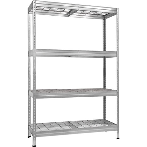 ESTANTERIA S/T 4B GALVANIZADA - 180X120X45
