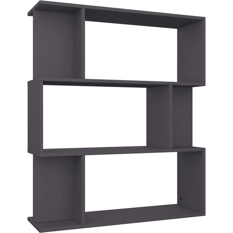 

vidaXL Estantería/Separador de Ambientes Aglomerado 80x24x96 cm Gris - Gris
