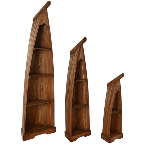 Estanteria Set 3 Caobilla 56X42X200 Natural