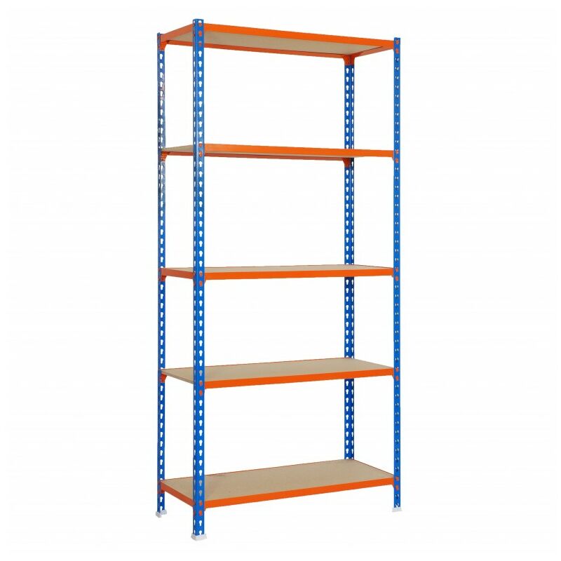 

ESTANTERIA S/T 5B AZUL/NARANJA - 20X10X40 MADERCLICK PLUS.. - Simon