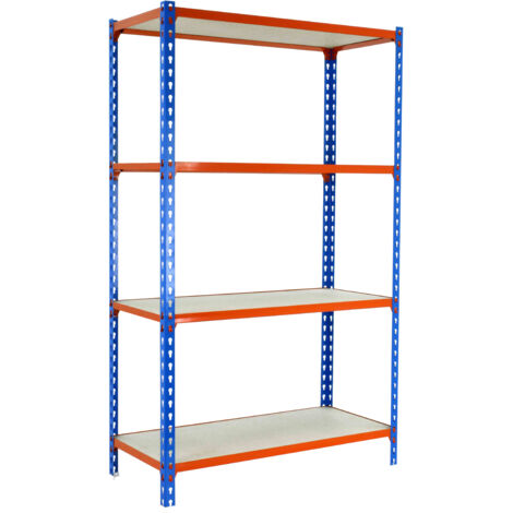 Estantería SIMONCLICK MaderClick MEGAPlus4/500 1500 azul/naran/mad