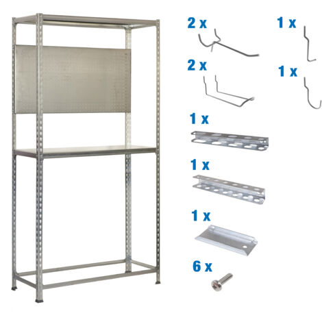 Estantería SIMONRACING Pack plus 3/400 galvanizada + 9 accesorios