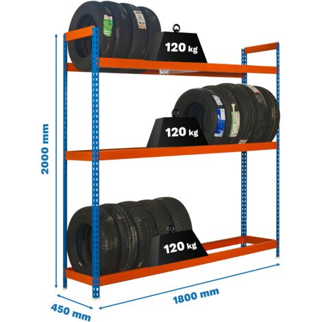 Estantería SIMONRACK Autoforte 1804-3 azul/naranja